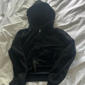 Brandy Melville Cropped “Crystal Hoodie”